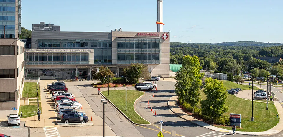 The Emergency Department entrance to UMass Memorial Medical Center.