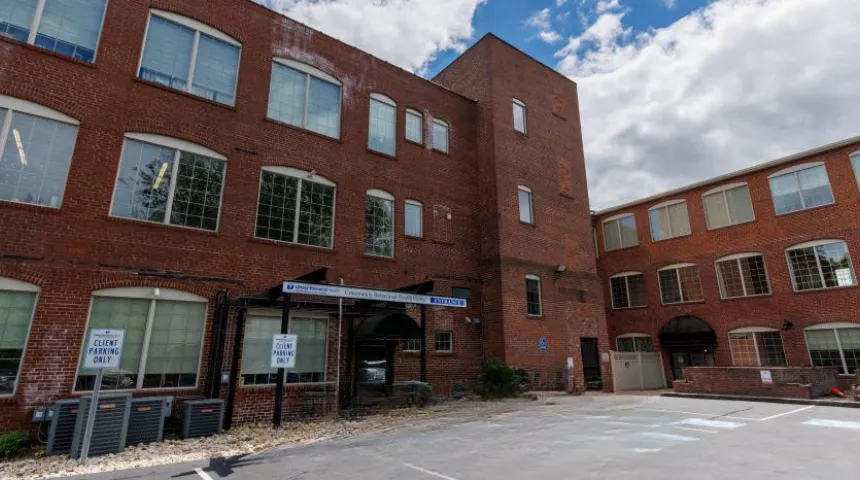 The red brick exterior of Community Healthlink at 40 Spruce in Leominster. 