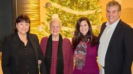 Members of the Bertonazzi family attended Milford Regional's Tree of Life to honor the late Louis Bertonazzi. 