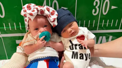 NICU babies show some ‘Maye-jor’ spirit ahead of Super Bowl 60