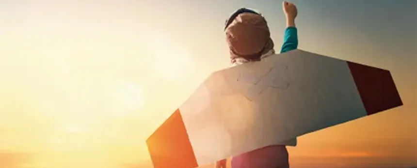 child enjoying the outdoors